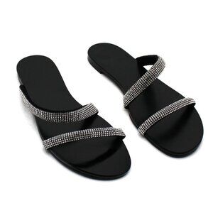 Guess Women's Nerica Embellished Slide Sandals Women's Shoes